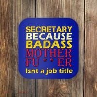Secretary Badass Job Title Coaster thumb 0
