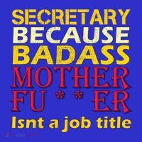 Secretary Badass Job Title Mousepad thumb 1