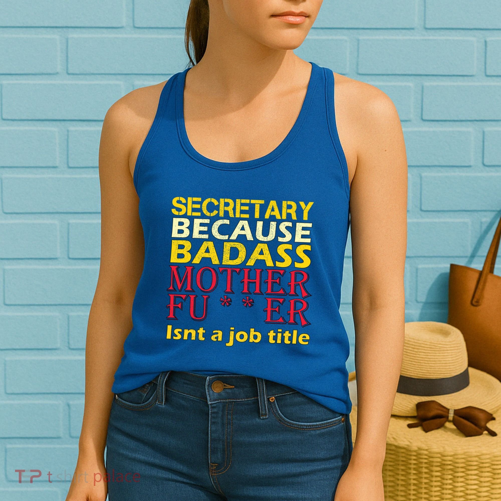 Secretary Badass Job Title Women's Tank Top
