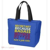 Secretary Badass Job Title Tote Bag thumb 3