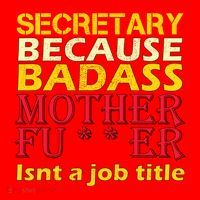 Secretary Badass Job Title Santa Hat thumb 1