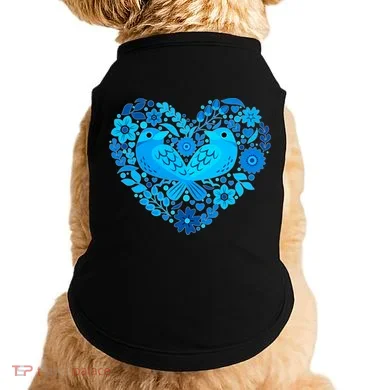 Secrets Blur Bird Heart Doggie Tank