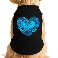 Secrets Blur Bird Heart Doggie Tank thumb 0