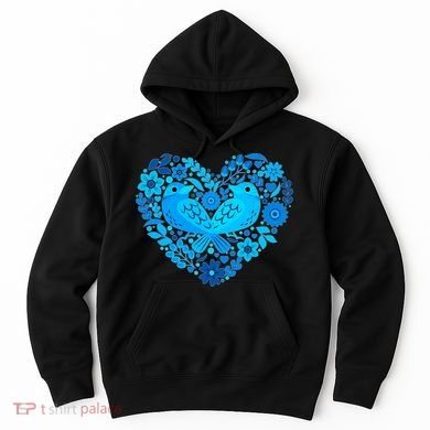 Secrets Blur Bird Heart Hoodie