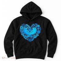 Secrets Blur Bird Heart Hoodie thumb 0