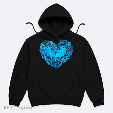 Secrets Blur Bird Heart Hoodie