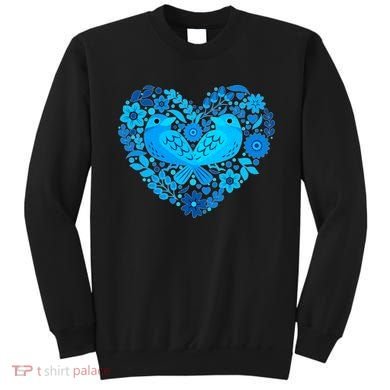 Secrets Blur Bird Heart Sweatshirt