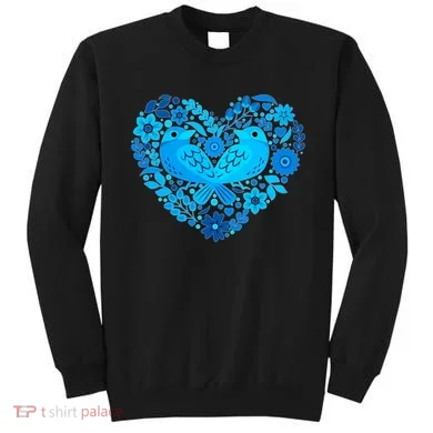 Secrets Blur Bird Heart Sweatshirt