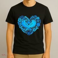 Secrets Blur Bird Heart T-Shirt thumb 3