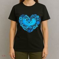 Secrets Blur Bird Heart T-Shirt thumb 4