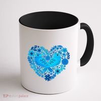 Secrets Blur Bird Heart Coffee Mug thumb 1