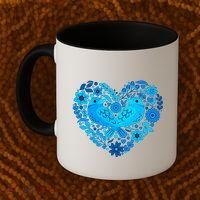 Secrets Blur Bird Heart Coffee Mug thumb 2