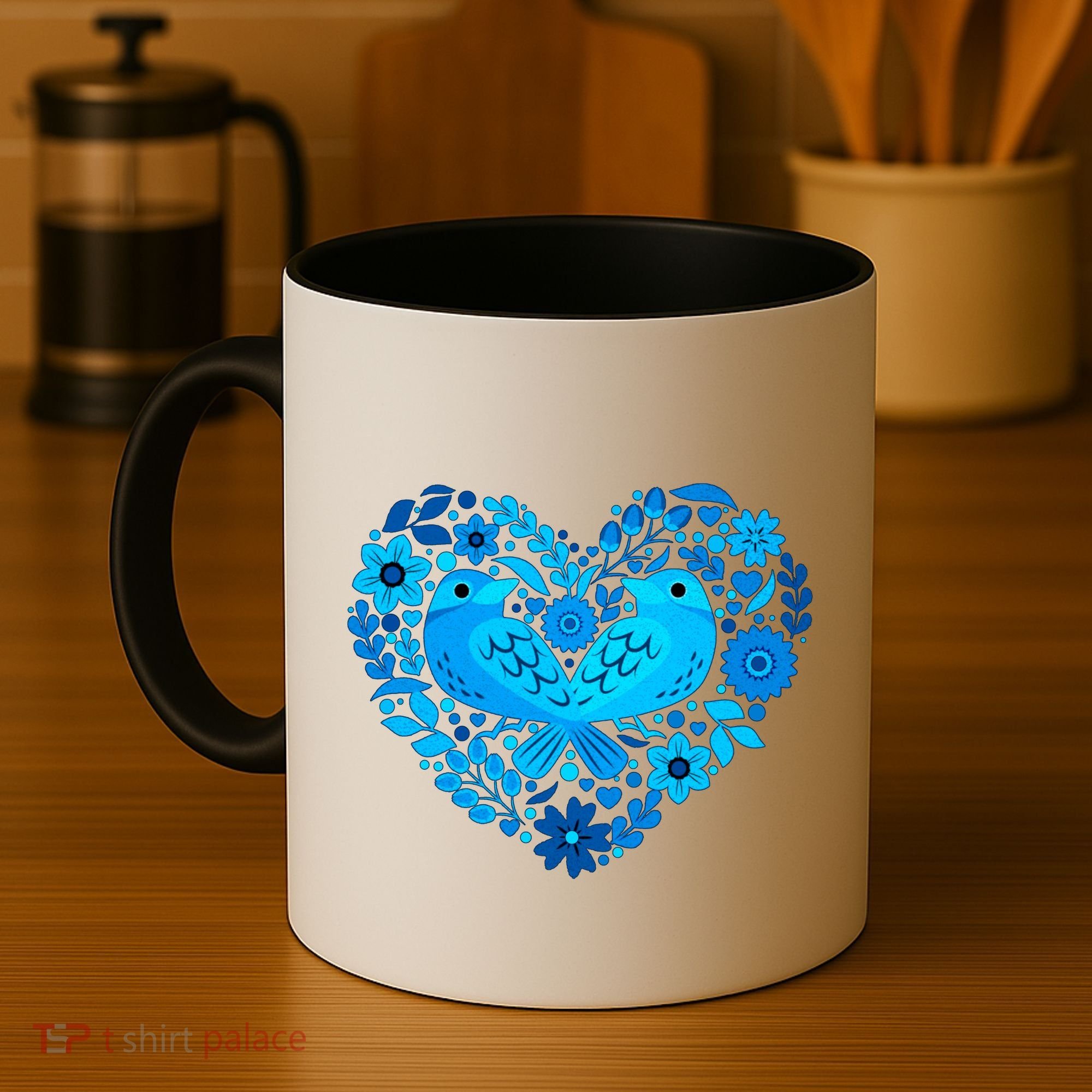 Secrets Blur Bird Heart Coffee Mug