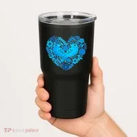 Secrets Blur Bird Heart Tumbler thumb 2