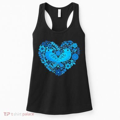 Secrets Blur Bird Heart Women's Tank Top