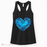 Secrets Blur Bird Heart Women's Tank Top thumb 0