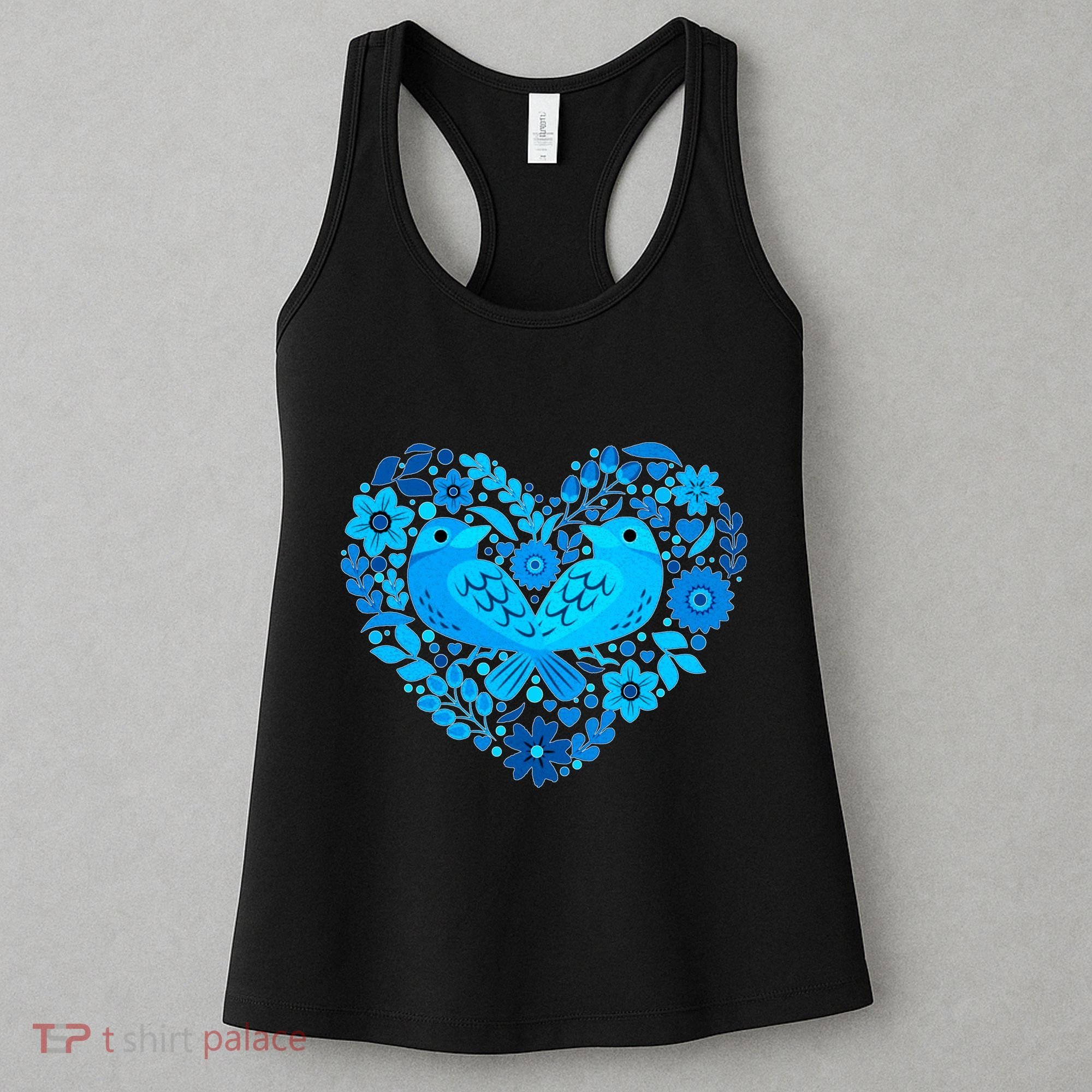 Secrets Blur Bird Heart Women's Tank Top