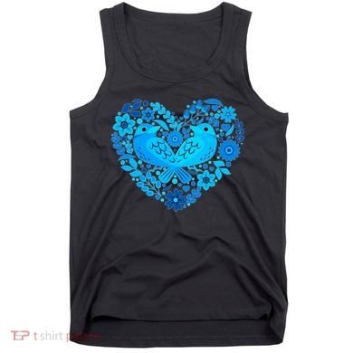 Secrets Blur Bird Heart Tank Top