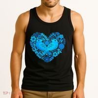 Secrets Blur Bird Heart Tank Top thumb 3