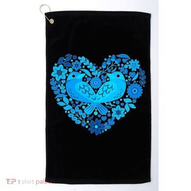 Secrets Blur Bird Heart Golf Towel