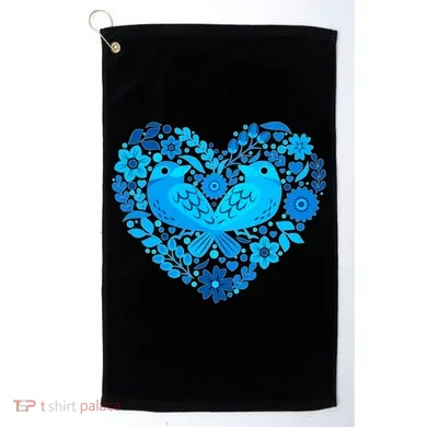 Secrets Blur Bird Heart Golf Towel