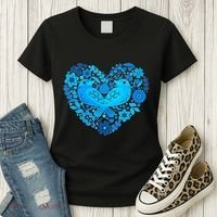 Secrets Blur Bird Heart Women's T-Shirt thumb 3