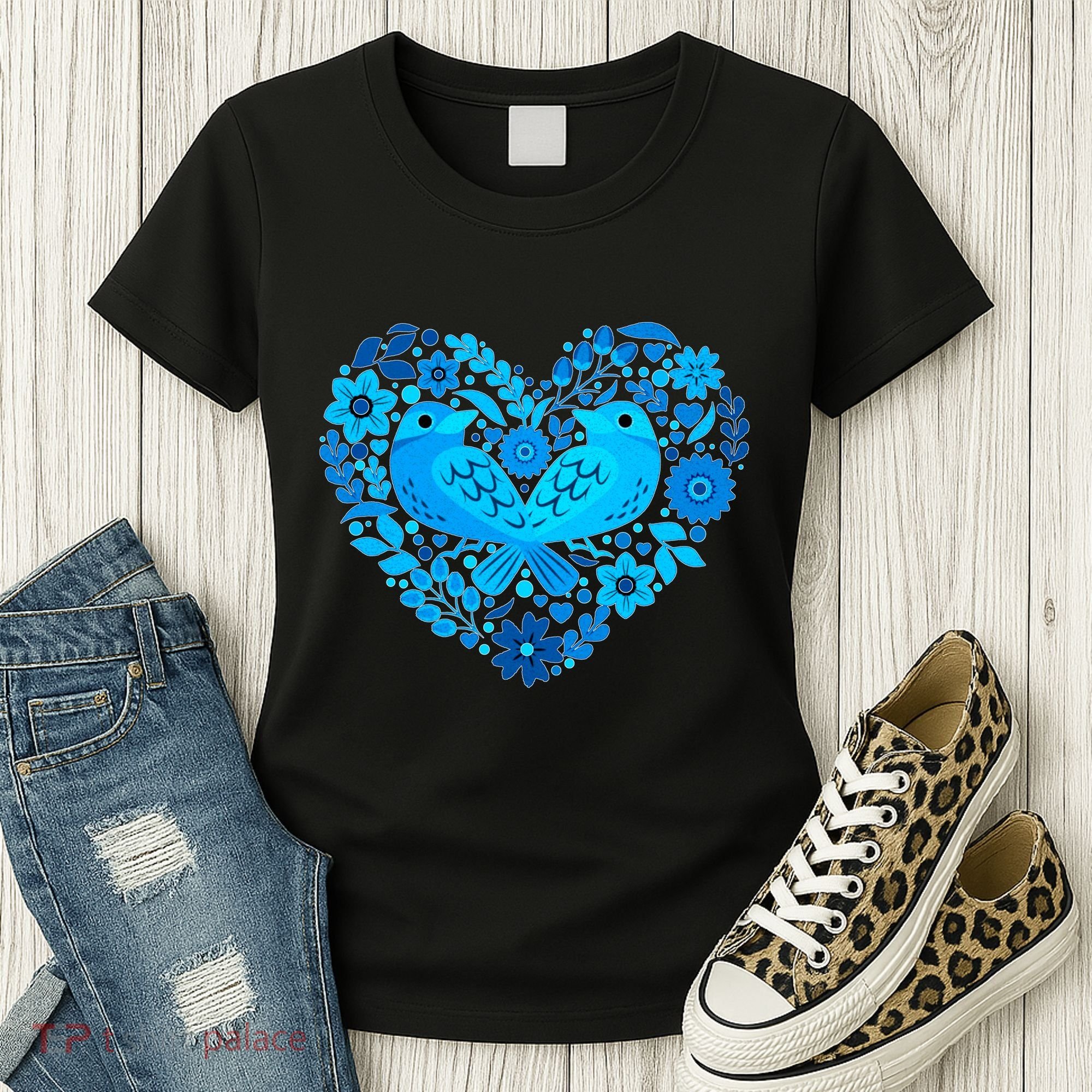 Secrets Blur Bird Heart Women's T-Shirt