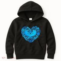 Secrets Blur Bird Heart Kids Hoodie thumb 0