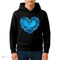 Secrets Blur Bird Heart Kids Hoodie thumb 4