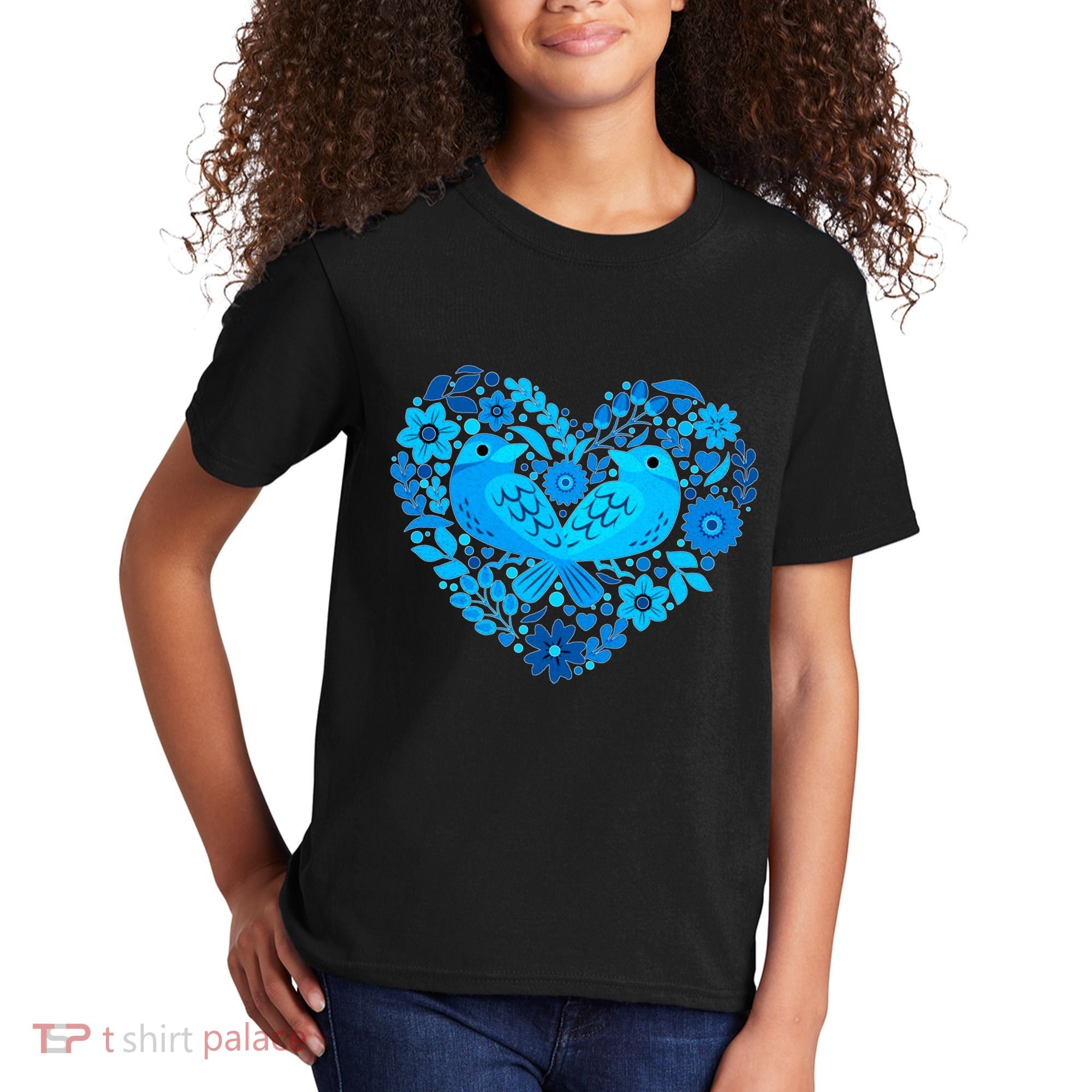 Secrets Blur Bird Heart Kids T-Shirt