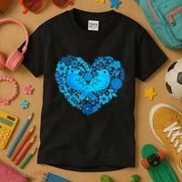Secrets Blur Bird Heart Kids T-Shirt thumb 3