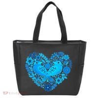 Secrets Blur Bird Heart Tote Bag thumb 0