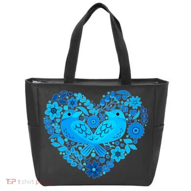 Secrets Blur Bird Heart Tote Bag