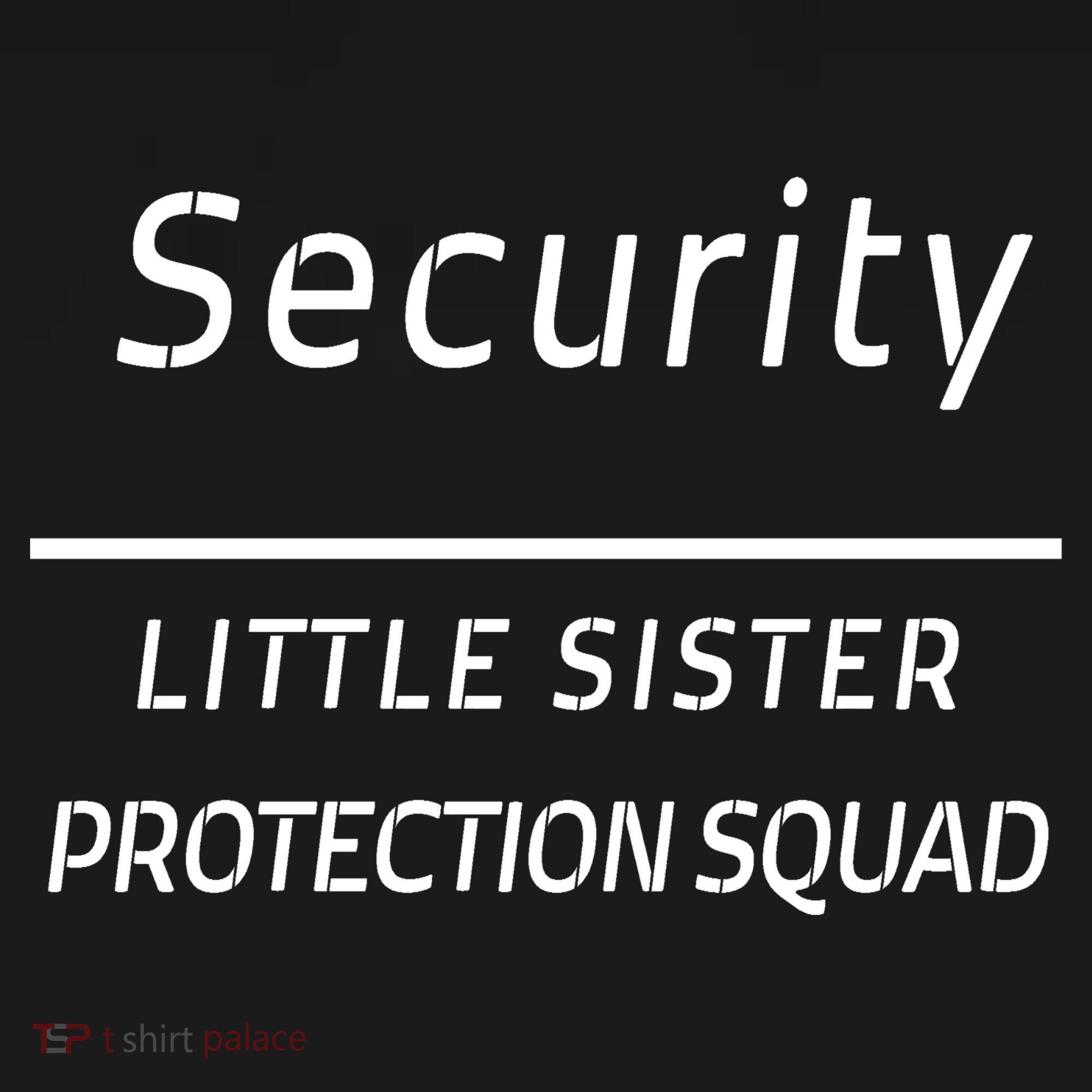 Security For My Little Sister Protection Squad USA-Made Doggie Bandana