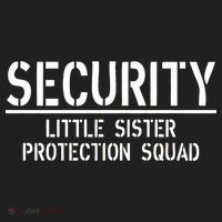 SECURITY Little Sister Protection Squad Funny Big Brother Women's Sweatshirt thumb 2