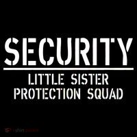 SECURITY Little Sister Protection Squad Funny Big Brother Women's Long Sleeve Shirt thumb 2