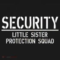 SECURITY Little Sister Protection Squad Funny Big Brother Tote Bag thumb 4
