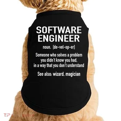Software Engineer Developer Definition For Coder Programmer Doggie Tank