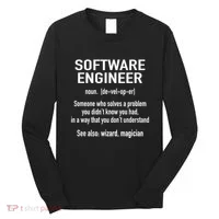 Software Engineer Developer Definition For Coder Programmer Long Sleeve Shirt thumb 0