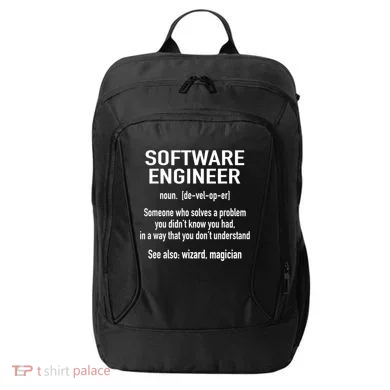 Software Engineer Developer Definition For Coder Programmer City Backpack