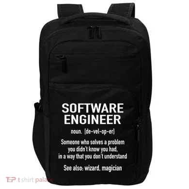 Software Engineer Developer Definition For Coder Programmer Impact Tech Backpack