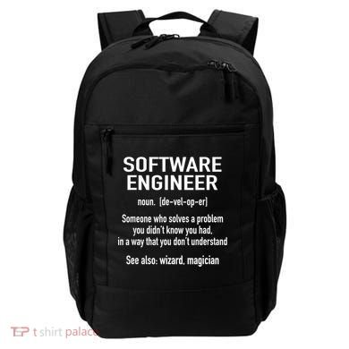 Software Engineer Developer Definition For Coder Programmer Backpack