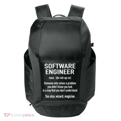 Software Engineer Developer Definition For Coder Programmer Sport-Tek Club Rec Backpack