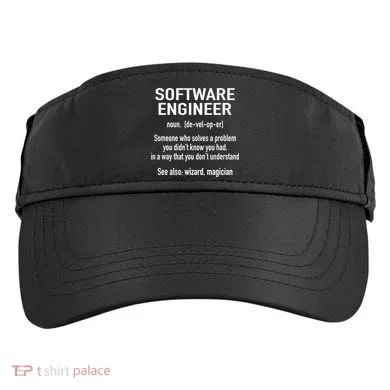 Software Engineer Developer Definition For Coder Programmer Adult Drive Performance Visor