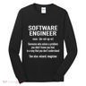 Software Engineer Developer Definition For Coder Programmer Tall Long Sleeve Shirt