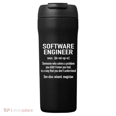 Software Engineer Developer Definition For Coder Programmer 24oz Duet Stainless Steel Tumbler