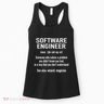 Software Engineer Developer Definition For Coder Programmer Women's Tank Top