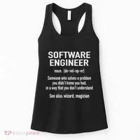 Software Engineer Developer Definition For Coder Programmer Women's Tank Top thumb 0