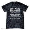 Software Engineer Developer Definition For Coder Programmer Tie-Dye T-Shirt