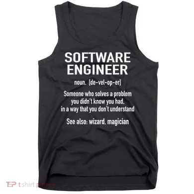 Software Engineer Developer Definition For Coder Programmer Tank Top
